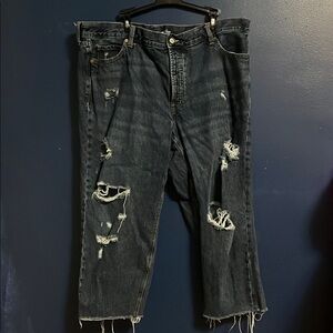 Old Navy Slouchy Straight High Rise Jeans